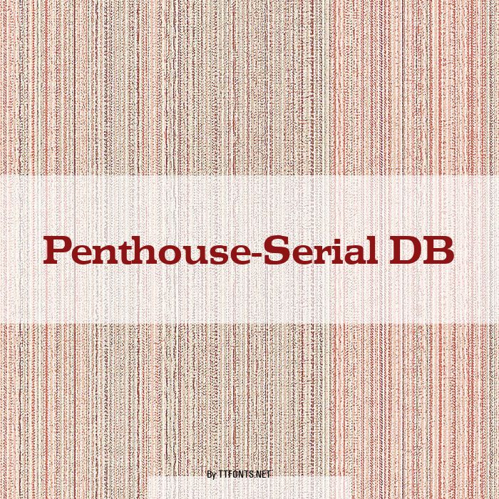 Penthouse-Serial DB example